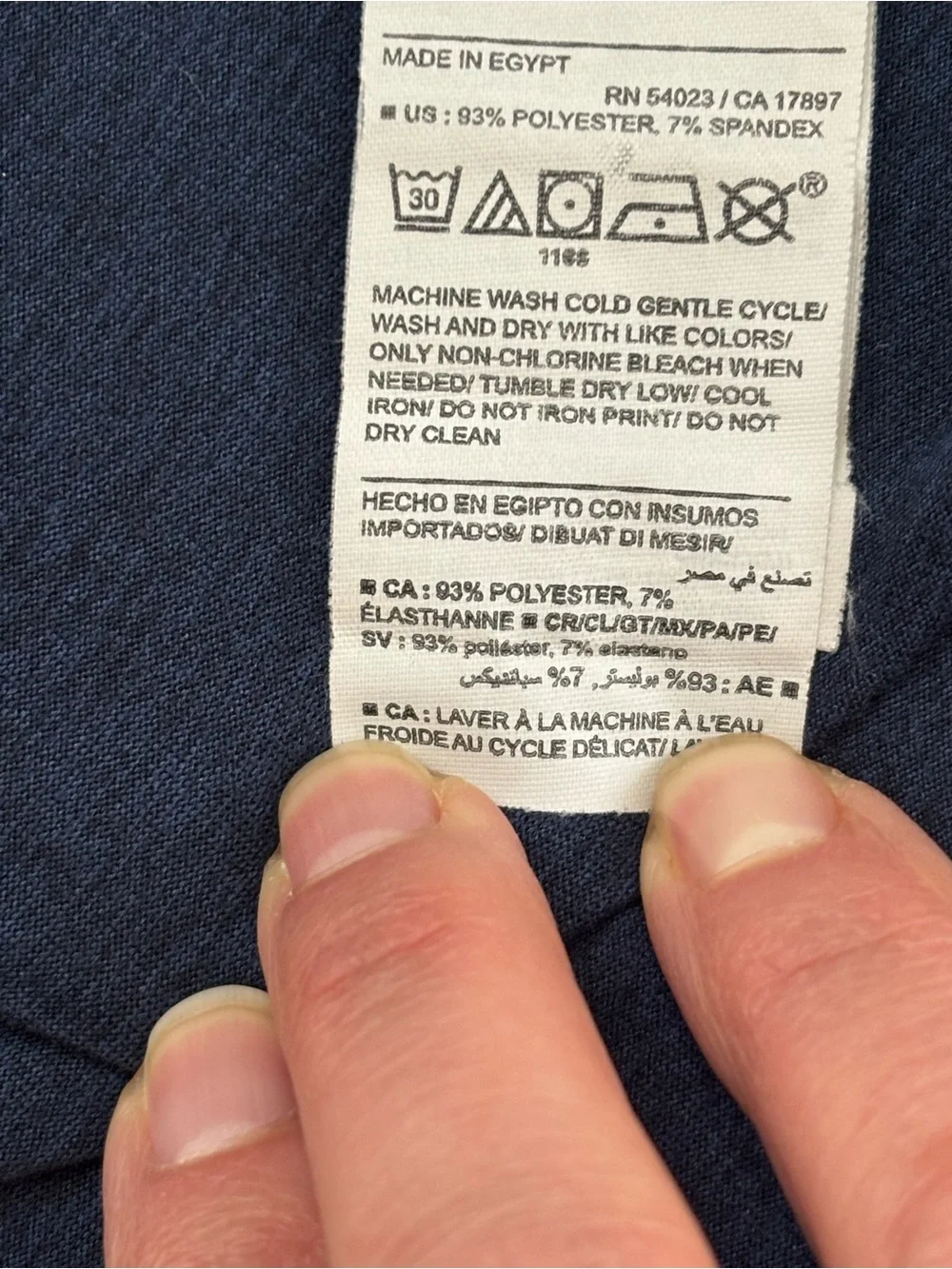 Old Navy Active Cloud 94 Soft Polo Navy XXL 18 Go-Dry Cool​